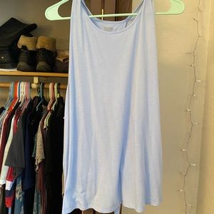 Baby blue tie-back tank